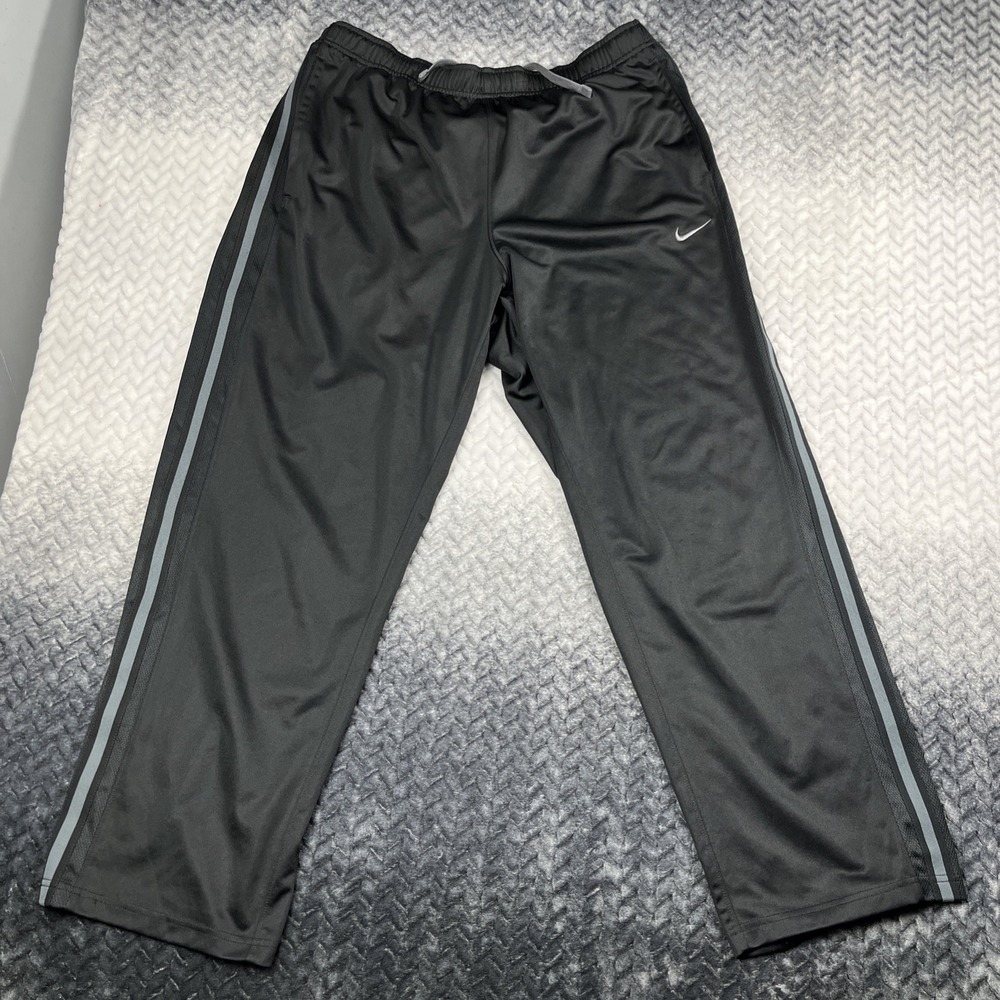 Nike Pants Mens XXL Knit Drawstring Stripe Dri-Fit Epic Training 480238‎ 36x30"